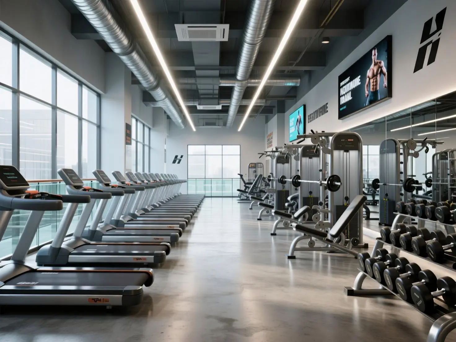Modern Gym Equipment